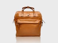 McFermoir Visiten-Rucksack Zipper Cognac