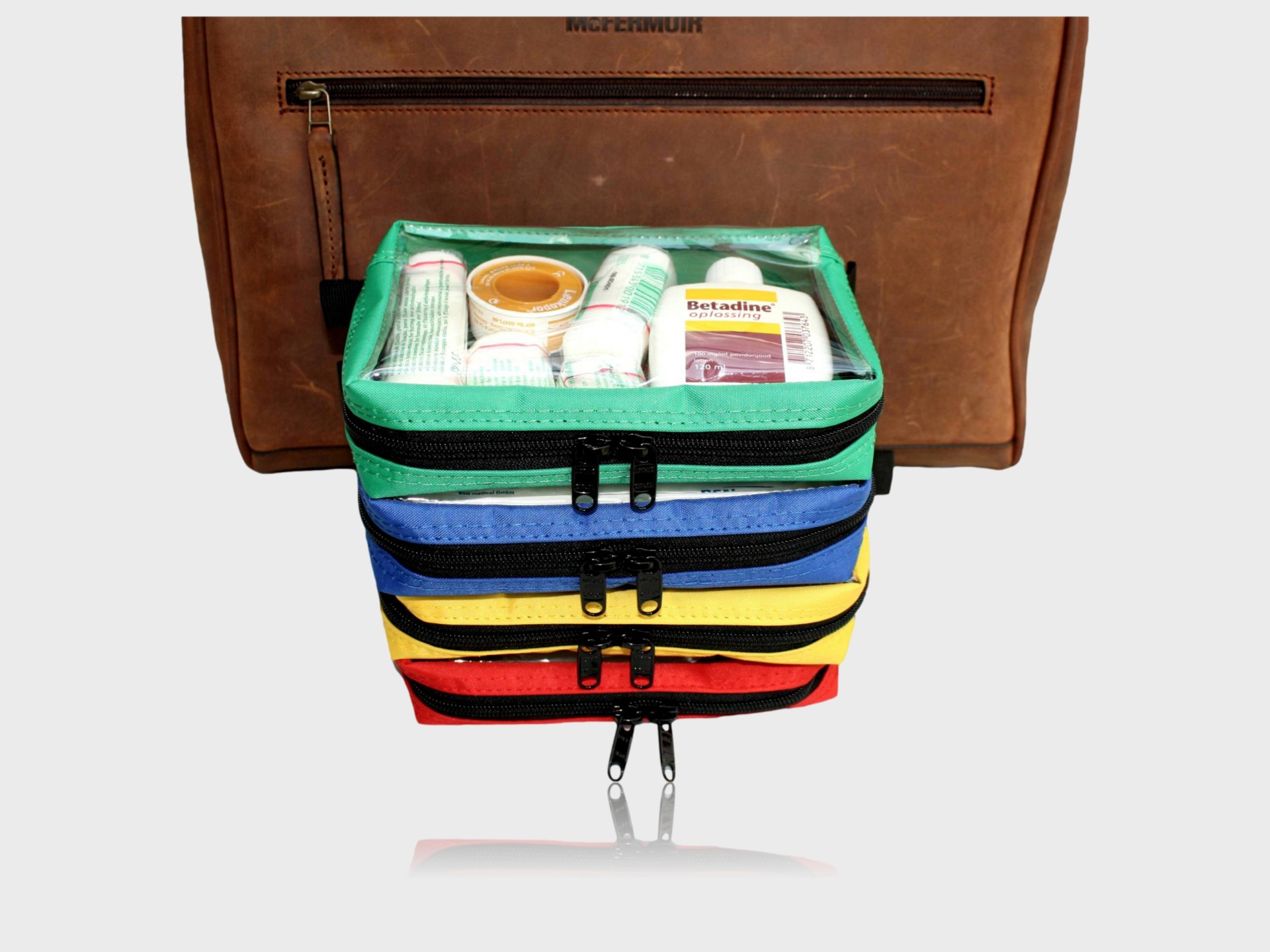 7484 Set van 4 gekleurde polyester tasjes met venster voor in dokterstas scaled clipped rev 1