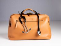 McFermoir Arzttasche FA3016 Fashion A4 Camel mit extra Schultergurt
