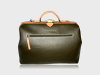 McFermoir Fashion A4 Arzttasche FA3016 Forest-Camel mit extra Schultergurt