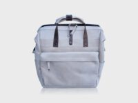 McFermoir Visiten-Rucksack Zipper Cemento