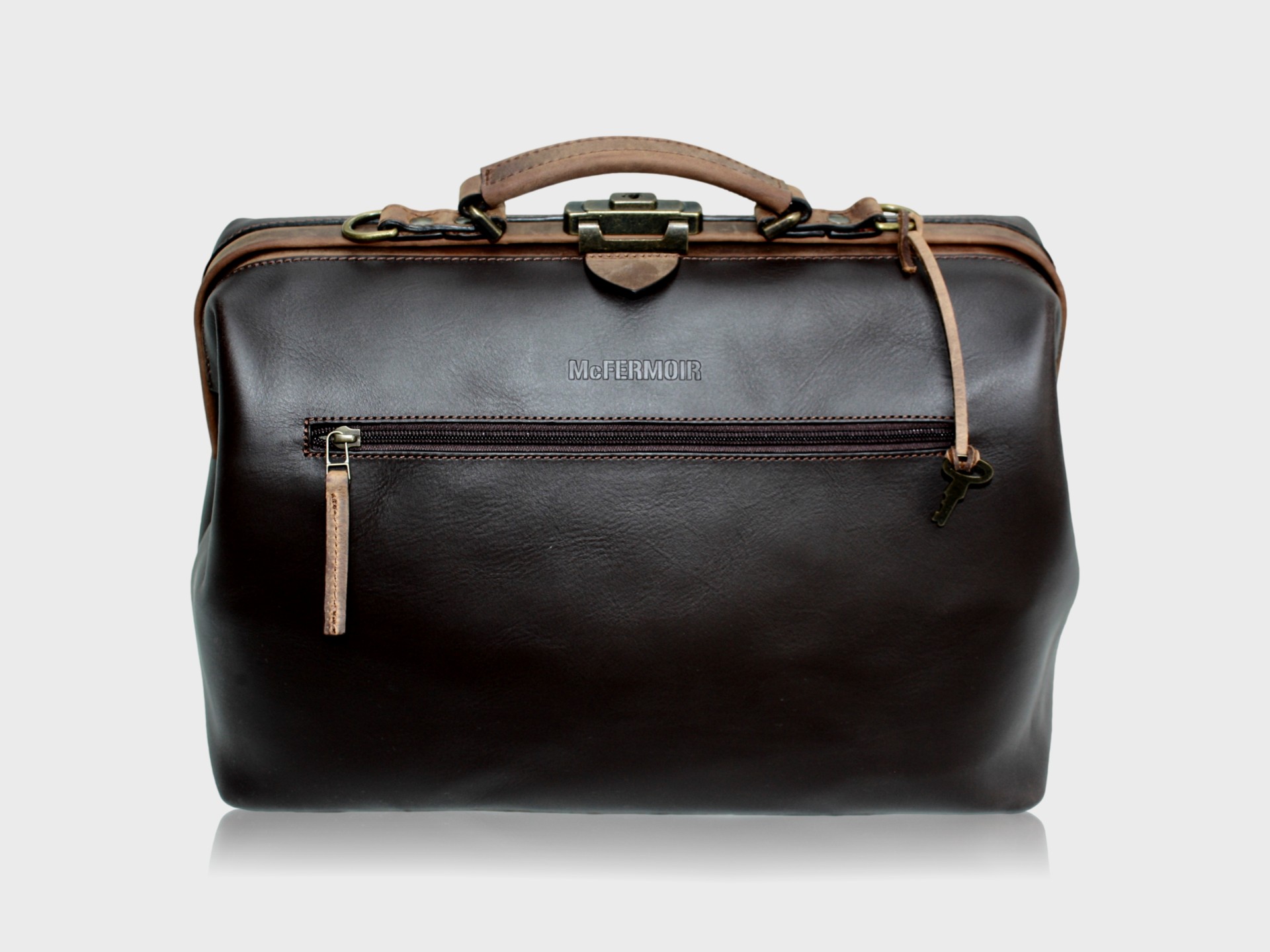 McFermoir Arzttasche A4 Wout 133014-73 Dark Brown mit Ranger – Bild 31