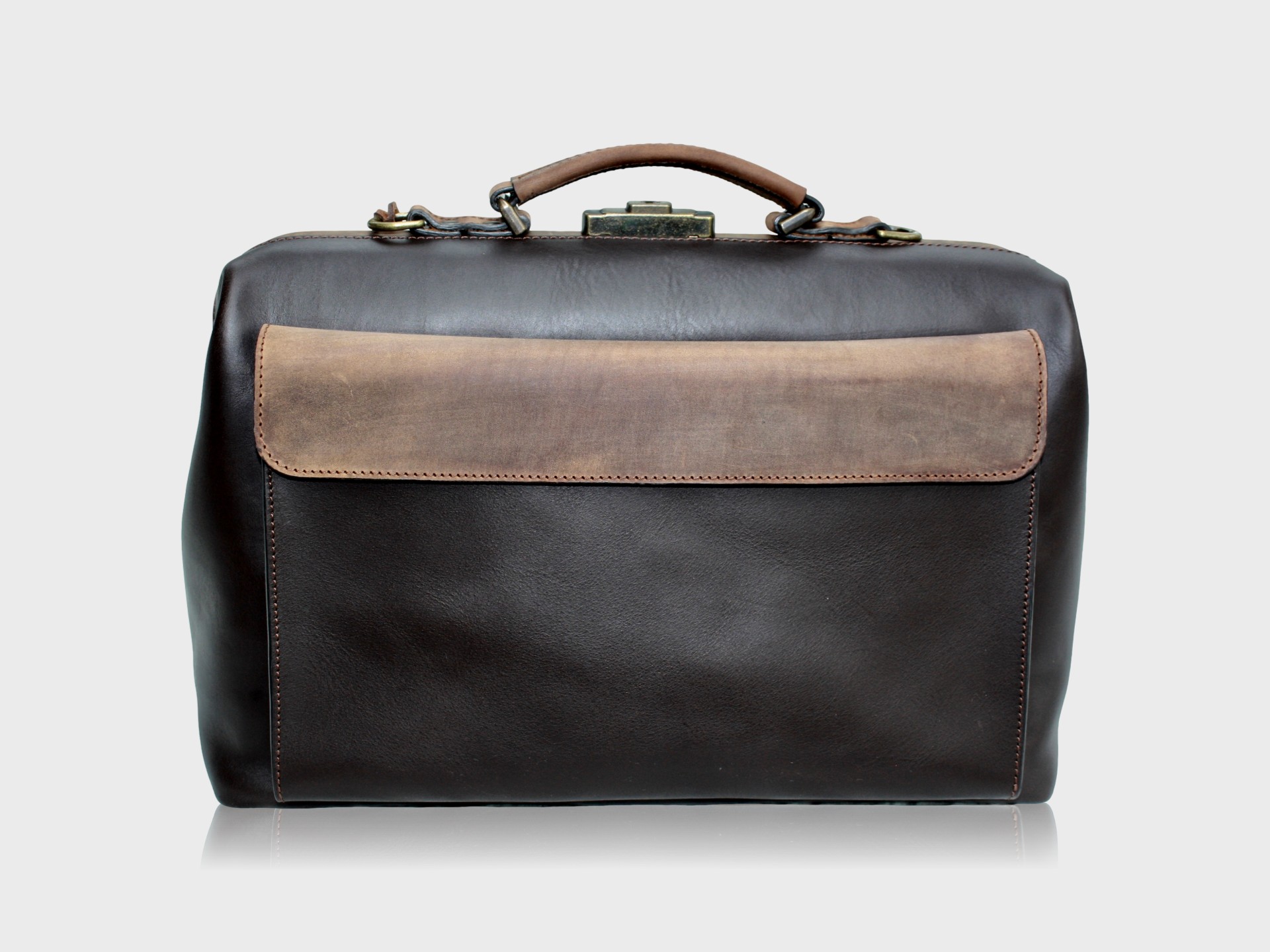 McFermoir Arzttasche A4 Wout 133014-73 Dark Brown mit Ranger – Bild 15