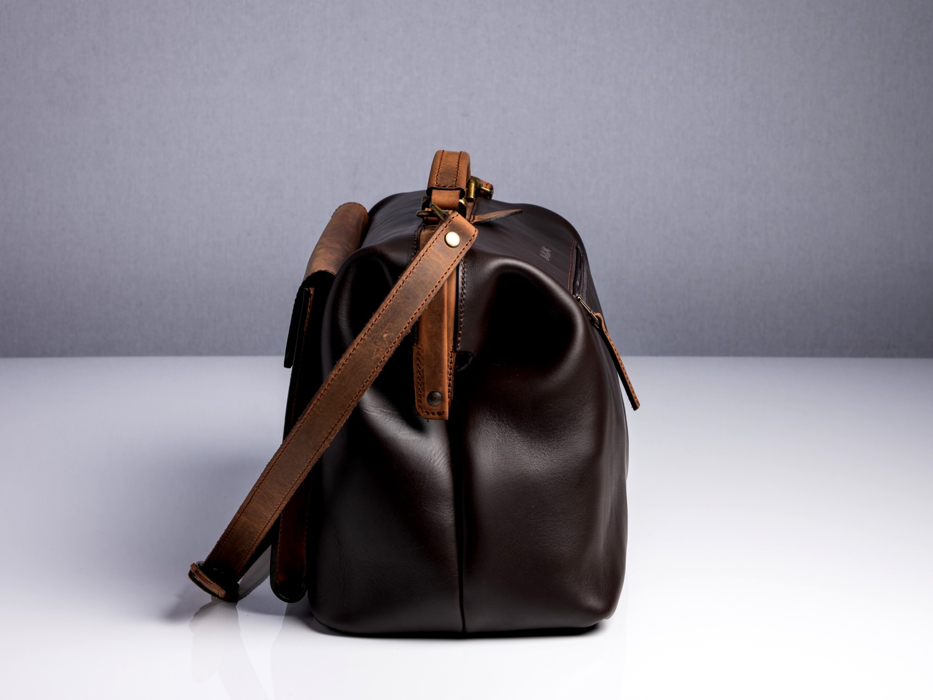 McFermoir Arzttasche A4 Wout 133014-73 Dark Brown mit Ranger – Bild 4