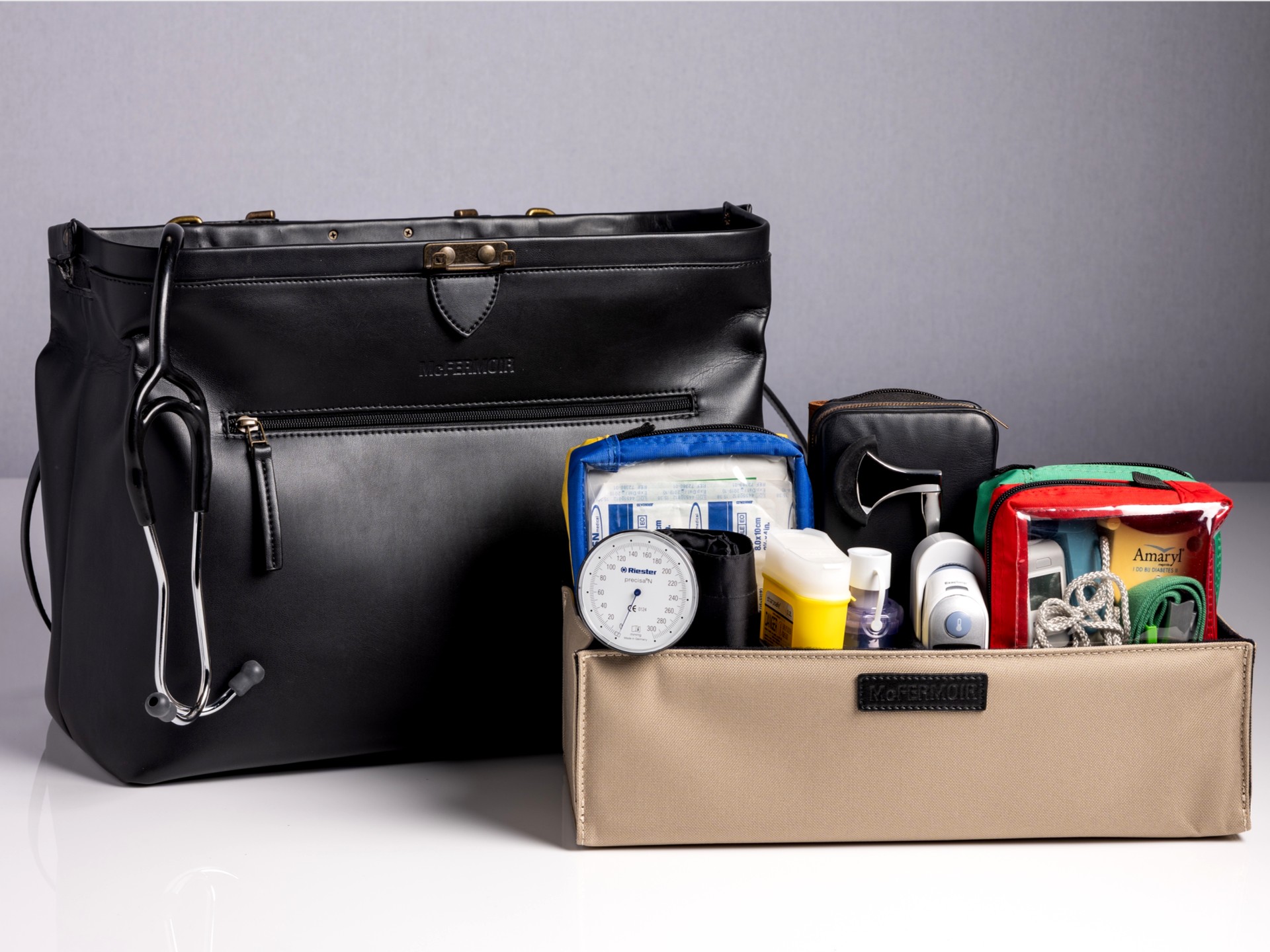 McFermoir Arzttasche A4 Wout 113014 Black – Bild 8