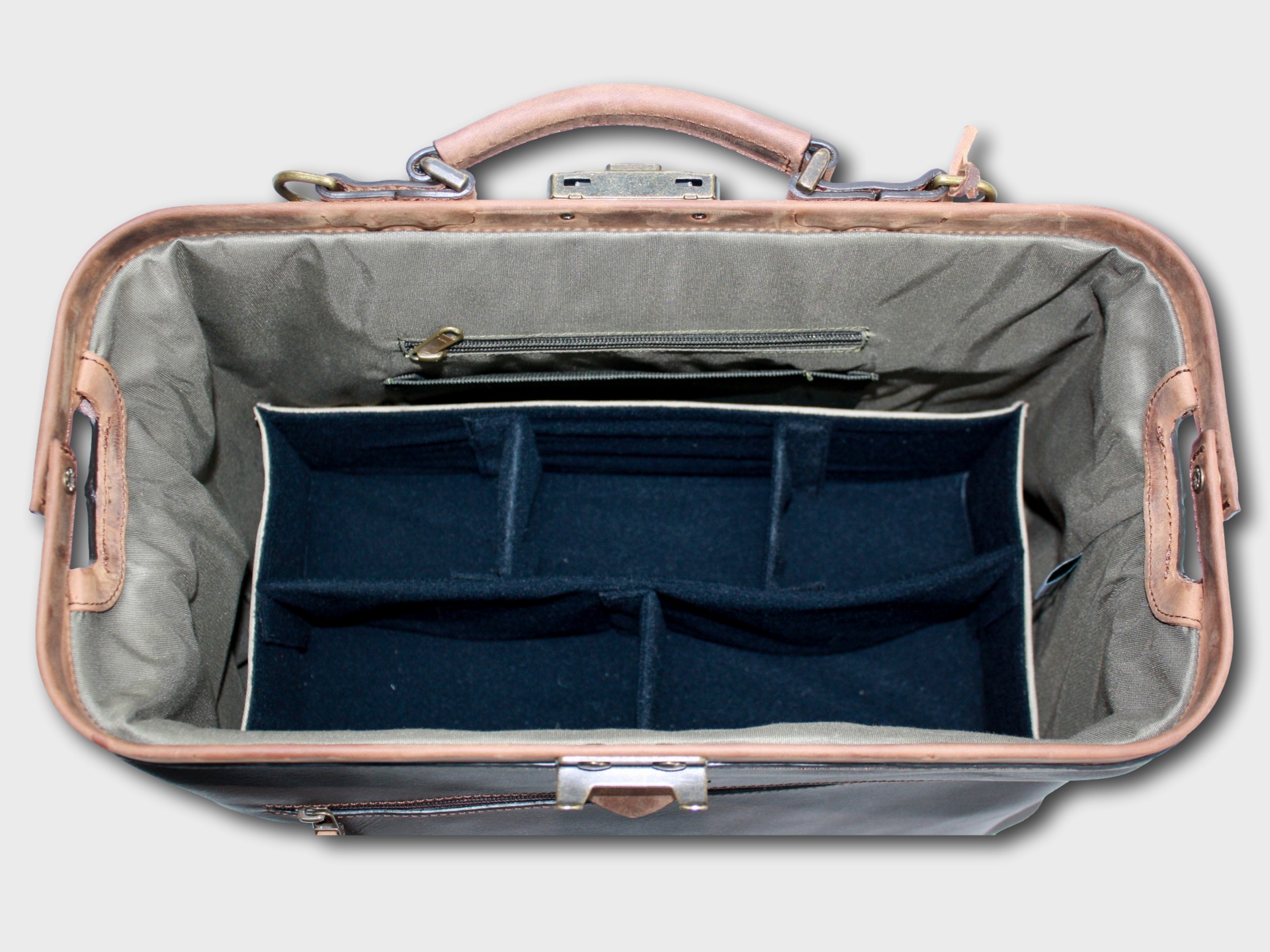 McFermoir Arzttasche A4 Wout 133014-73 Dark Brown mit Ranger – Bild 24