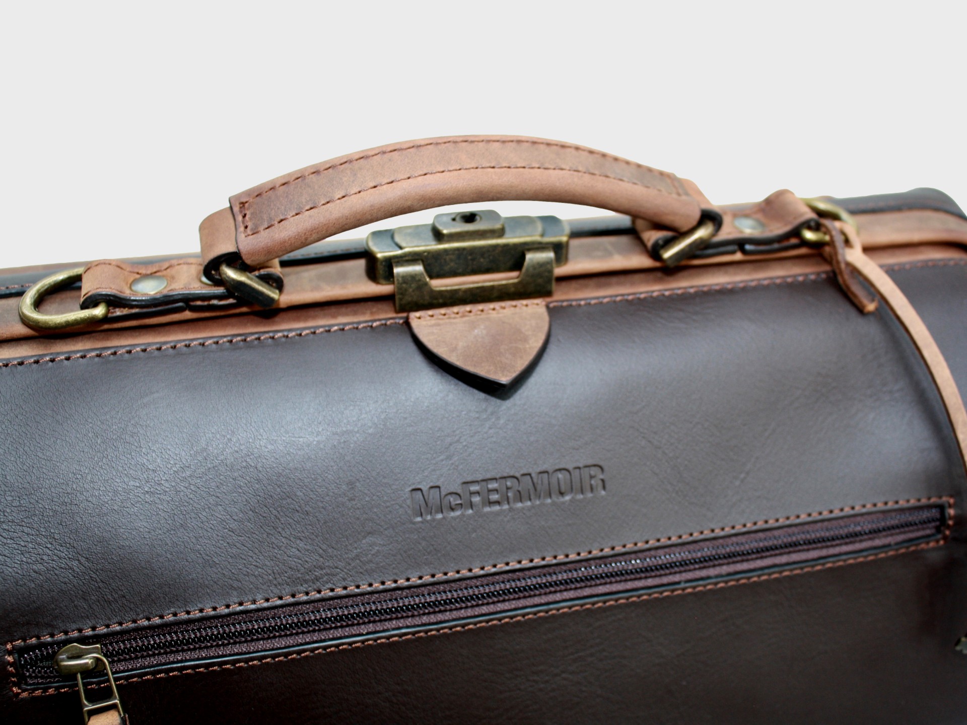 McFermoir Arzttasche A4 Wout 133014-73 Dark Brown mit Ranger – Bild 30